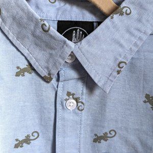 Body Glove Boys' Woven Short Sleeve Button Down Summer Beach Shirt M (10/12) NWT